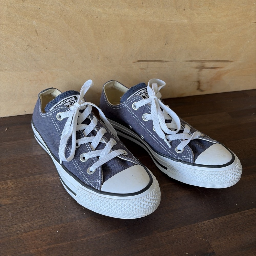 Converse Chuck Gray Blue Low Top Women's 6 Men's 4